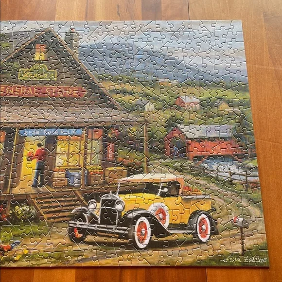 Spilsbury 500-Piece Puzzle - Laura’s General Store with Classic Yellow Car - Picture 7 of 10